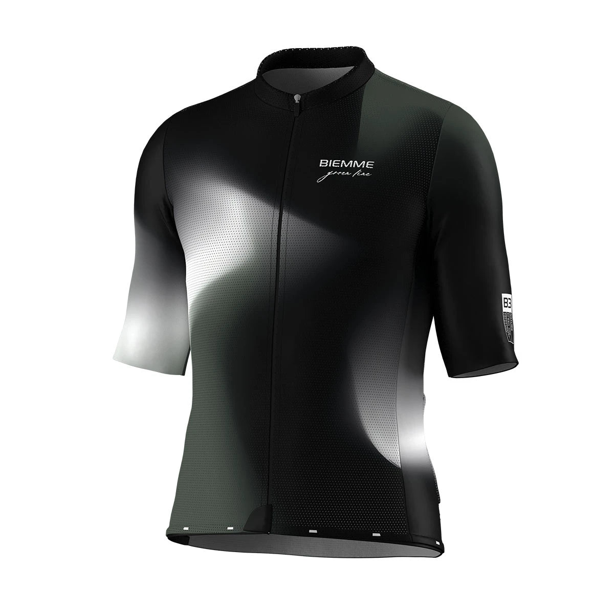 A11R2012M_NERO-VERDE_DAVANTI_BIEMMESPORT_MAGLIA_MANICA_CORTA_UOMO #colore_nero