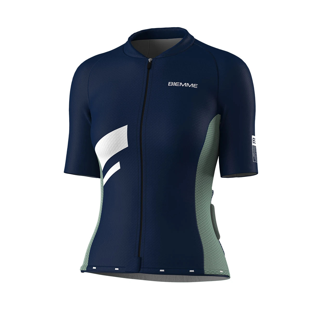 A12R2012L_MARINO-SALVIA_DAVANTI_BIEMMESPORT_MAGLIA_MANICA_CORTA_DONNA #colore_marino-salvia