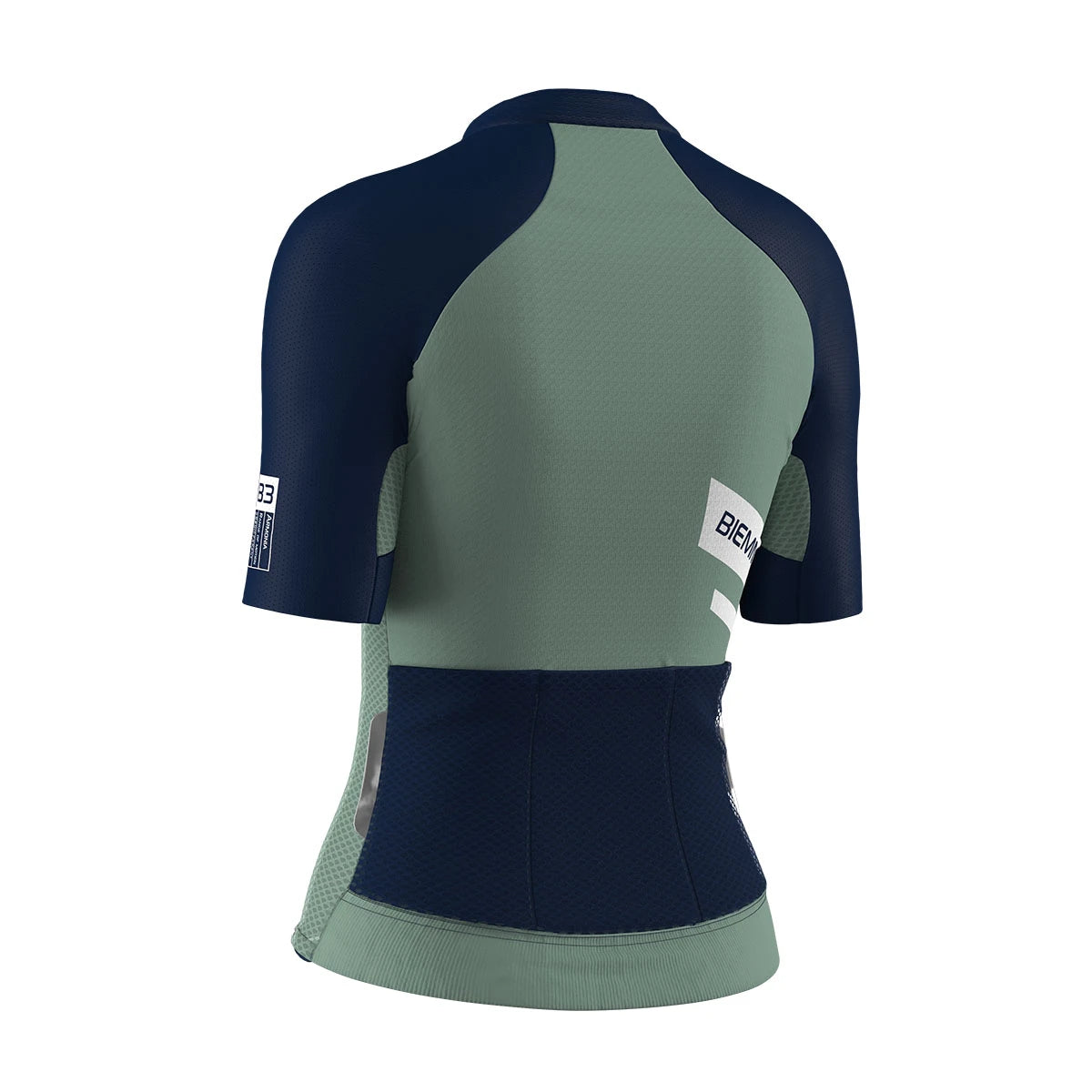 A12R2012L_MARINO-SALVIA_DIETRO_BIEMMESPORT_MAGLIA_MANICA_CORTA_DONNA #colore_marino-salvia