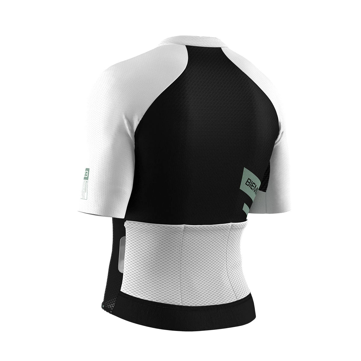 A12R2012M_BIANCO-NERO_DIETRO_BIEMMESPORT_MAGLIA_MANICA_CORTA_UOMO #colore_bianco-nero