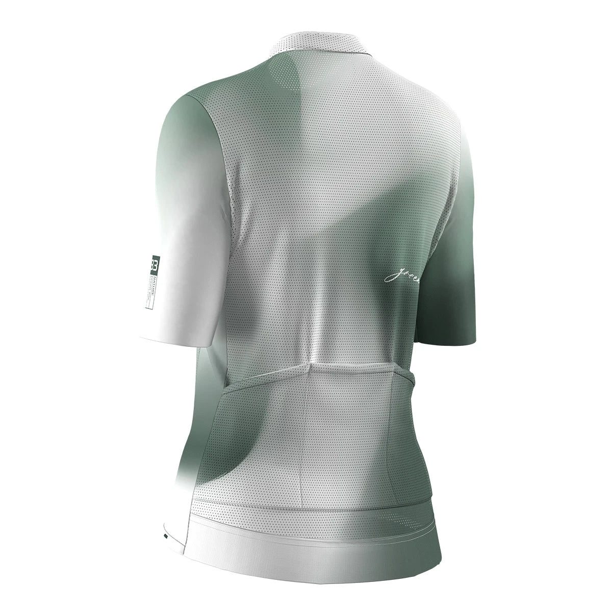 A11R2012L_BIANCO-SALVIA_DIETRO_BIEMMESPORT_MAGLIA_MANICA_CORTA_DONNA #colore_bianco