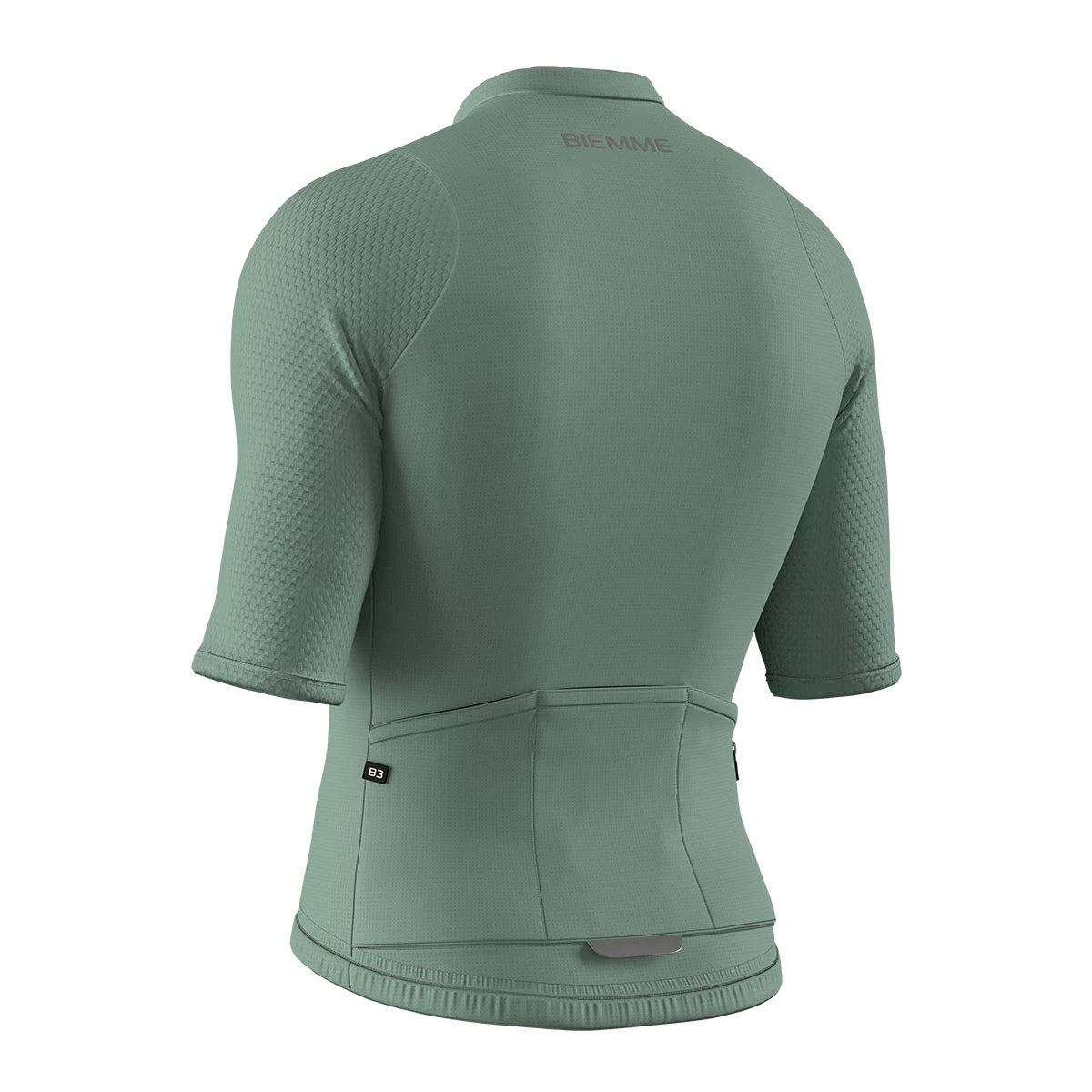 A11R2022M_SALVIA_DIETRO_BIEMMESPORT_MAGLIA_MANICA_CORTA_UOMO #colore_salvia