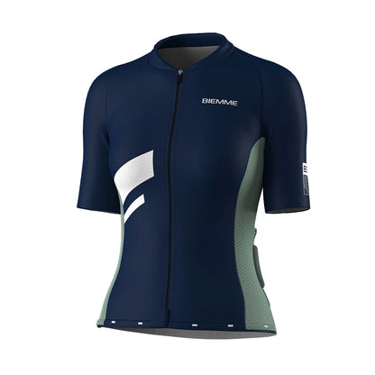 A12R2012L_MARINO-SALVIA_DAVANTI_BIEMMESPORT_MAGLIA_MANICA_CORTA_DONNA #colore_marino-salvia